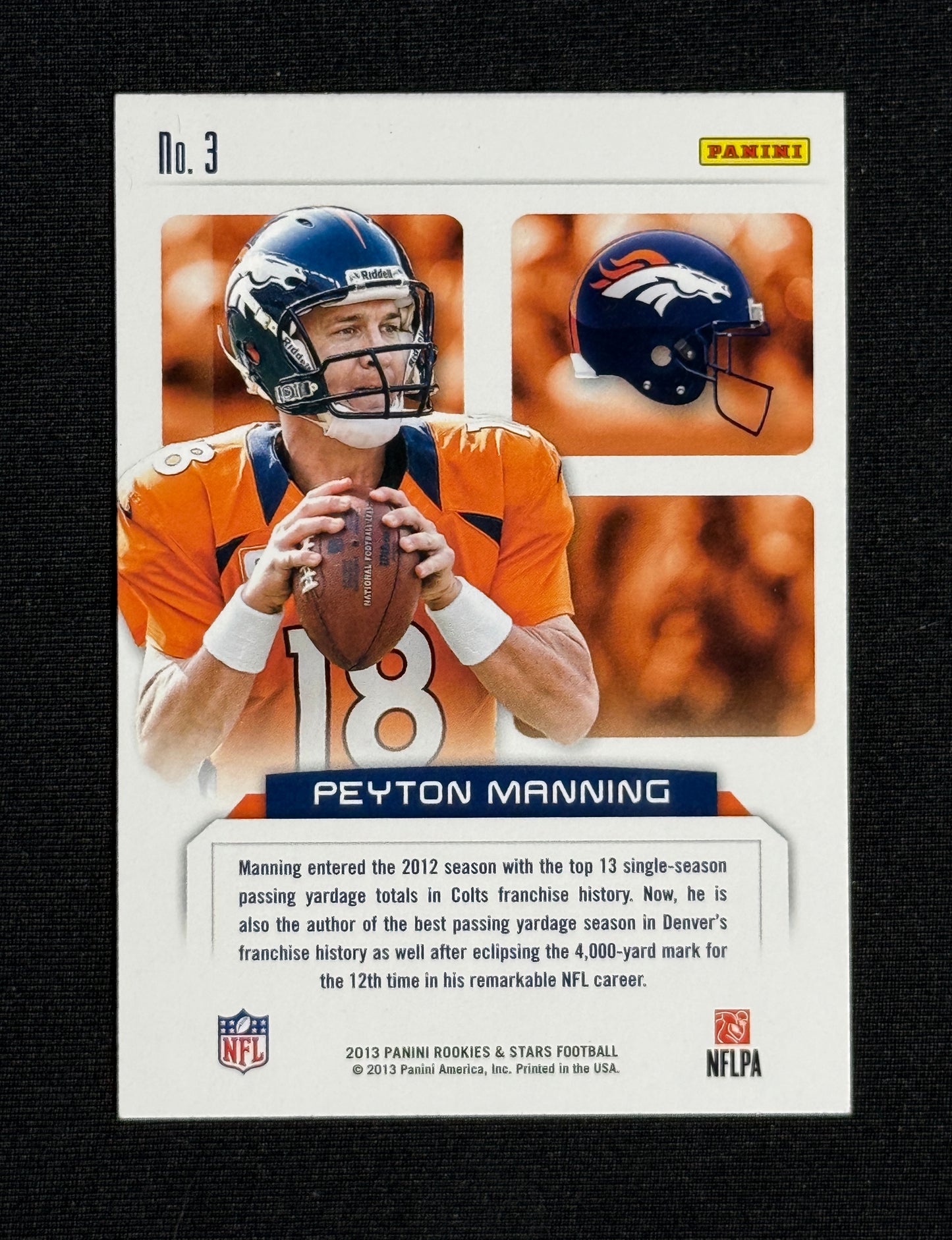 2013 Panini Rookies & Stars Peyton Manning Touchdown Club #3