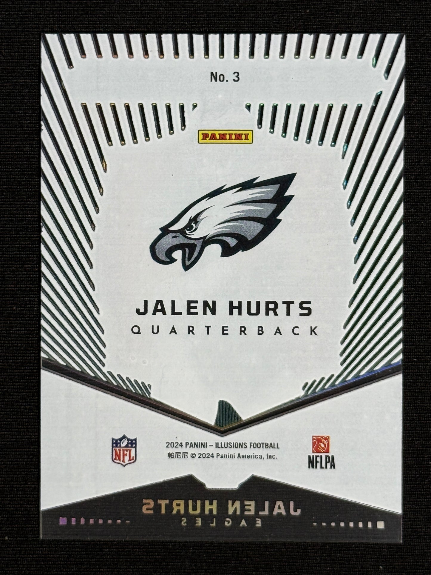 2024 Panini Illusions Jalen Hurts Abracadabra Emerald #3