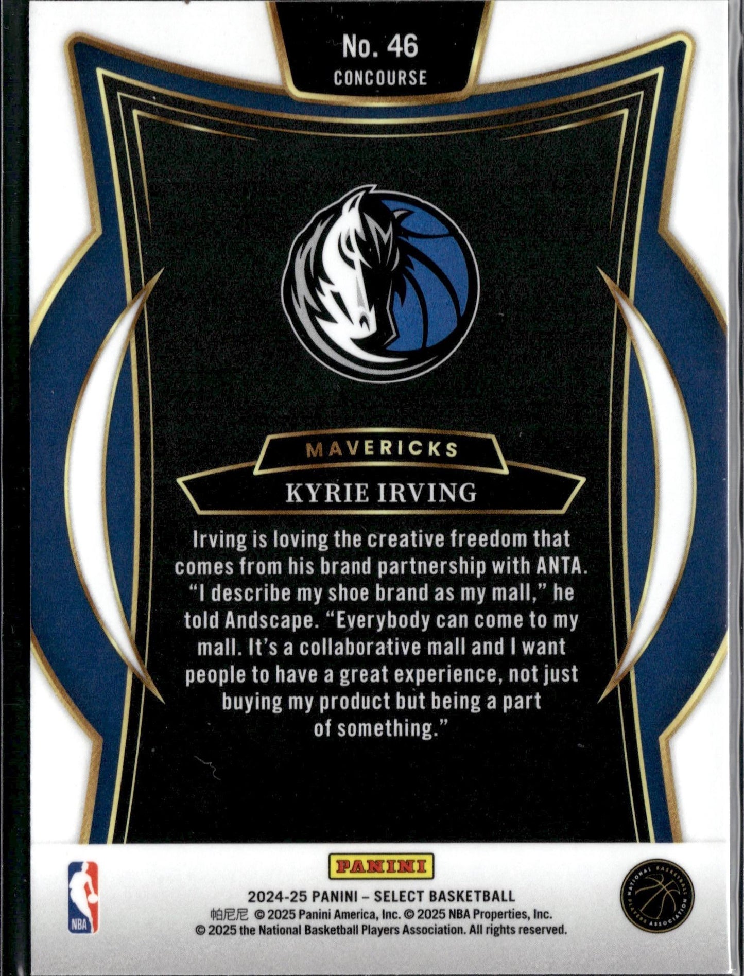 2024-25 Panini Select Kyrie Irving Blue (Retail) #46