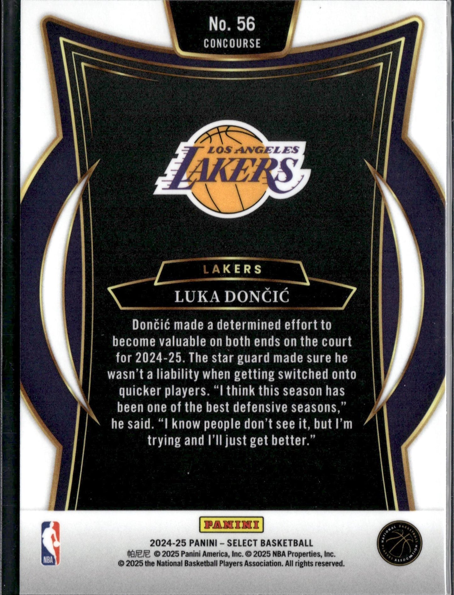 2024-25 Panini Select Luka Doncic Blue (Retail) #56