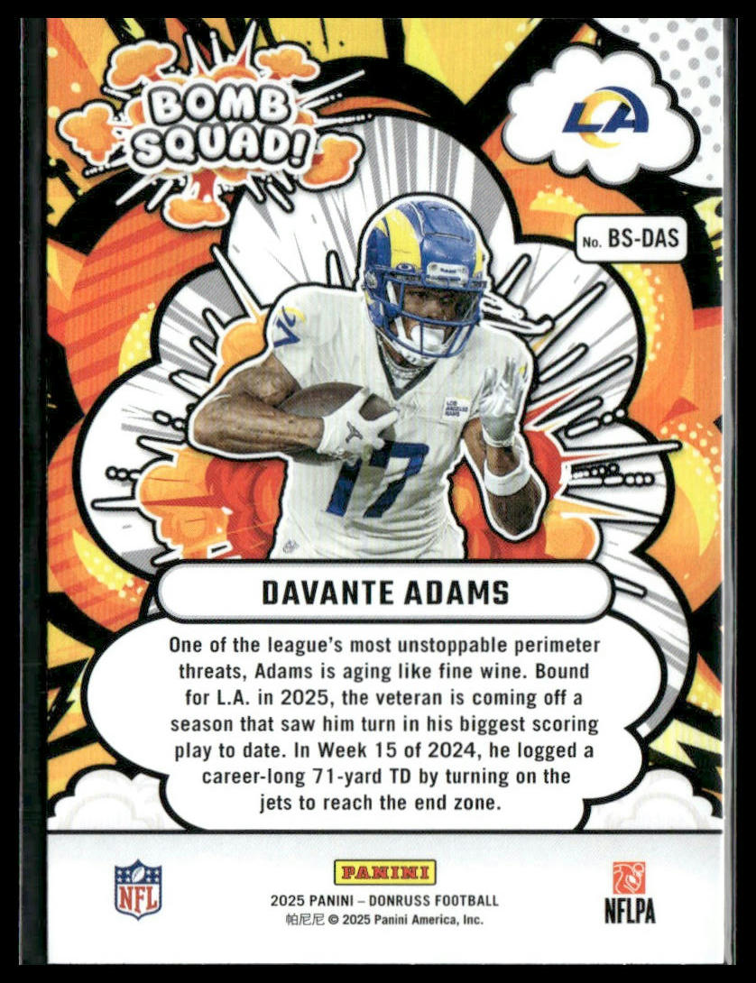 2025 Donruss Davante Adams Bomb Squad #BS-DAS