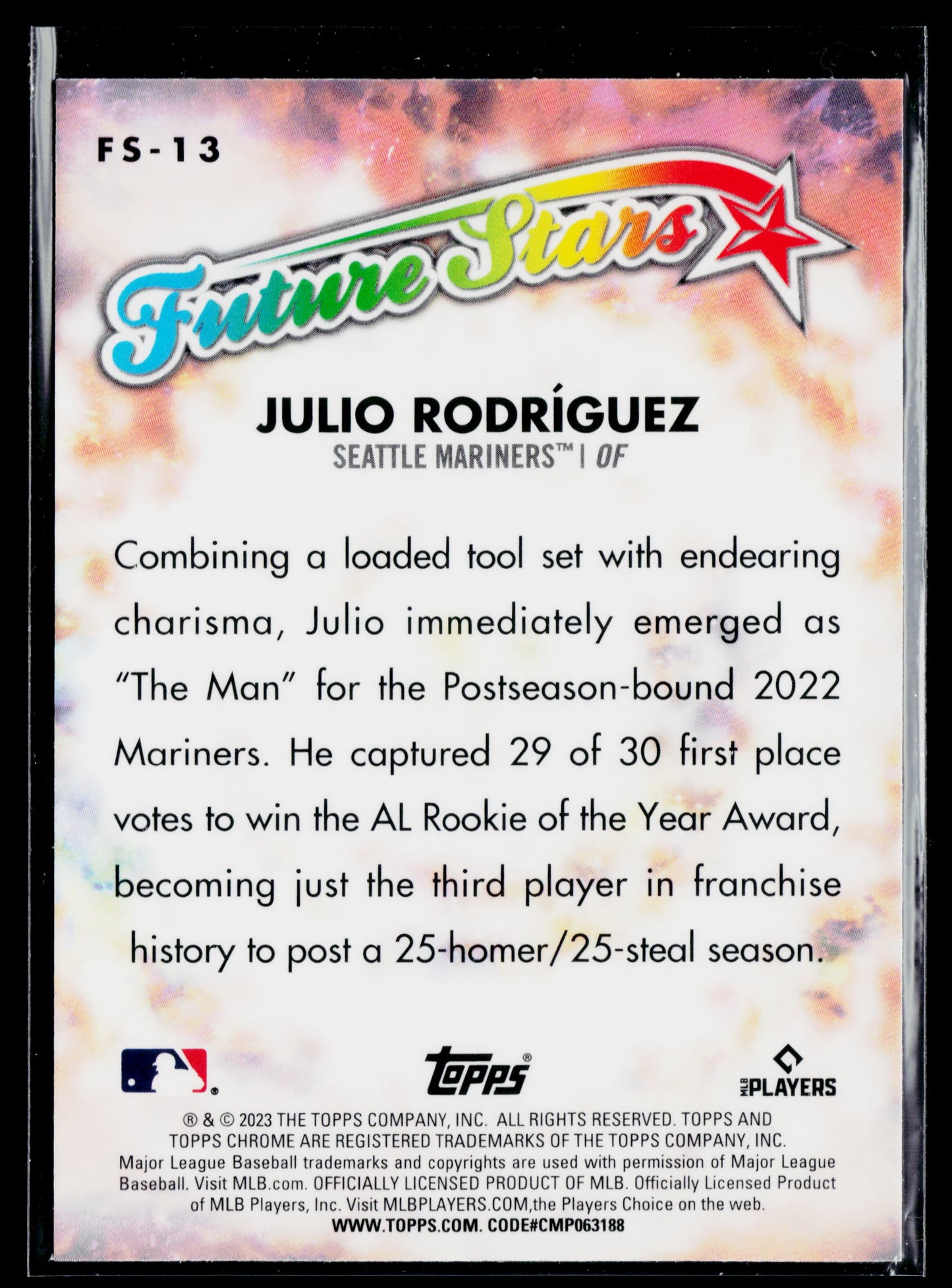 2023 Topps Chrome Julio Rodríguez Future Stars #FS-13