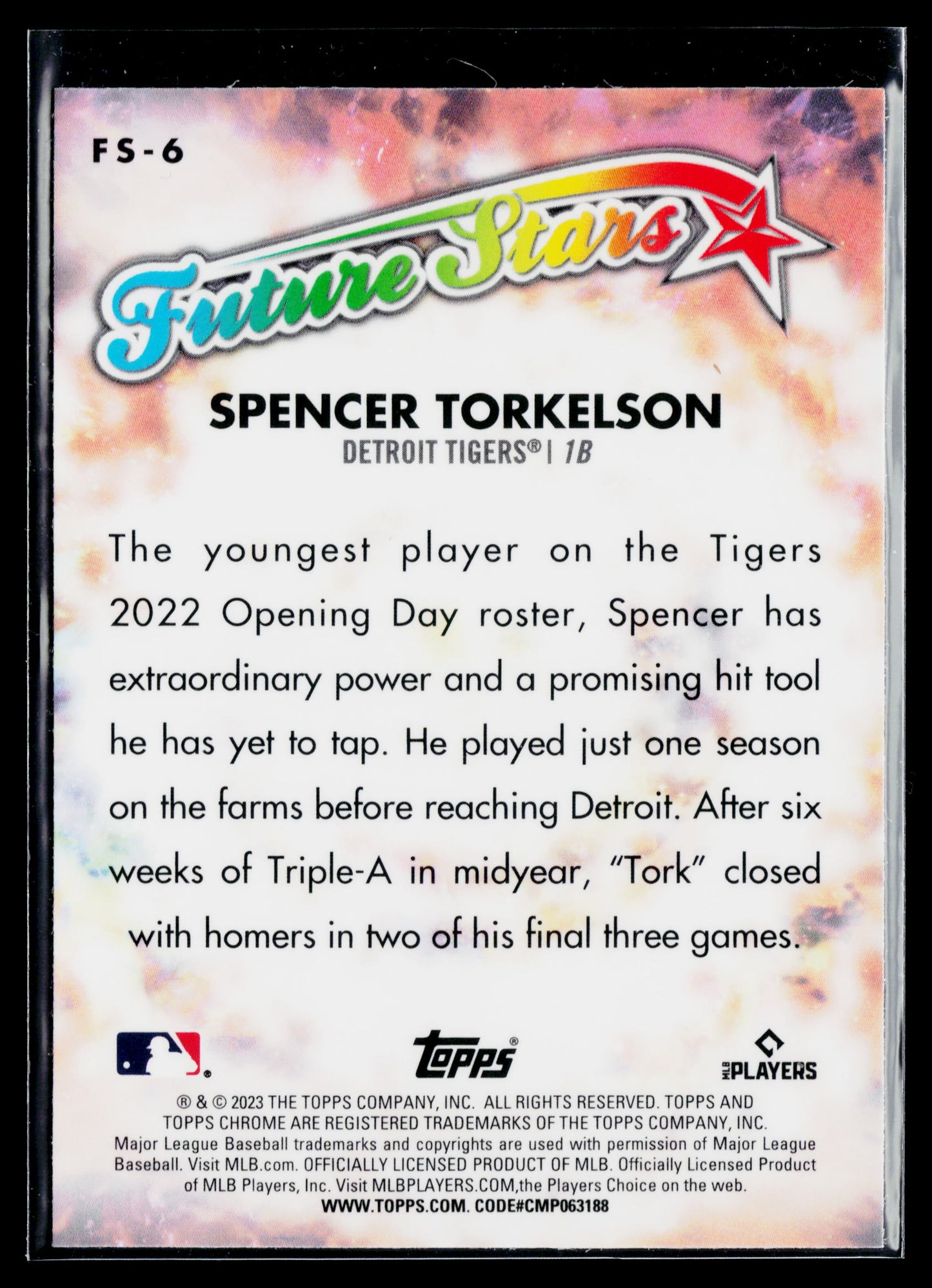 2023 Topps Chrome Spencer Torkelson Future Stars #FS-6