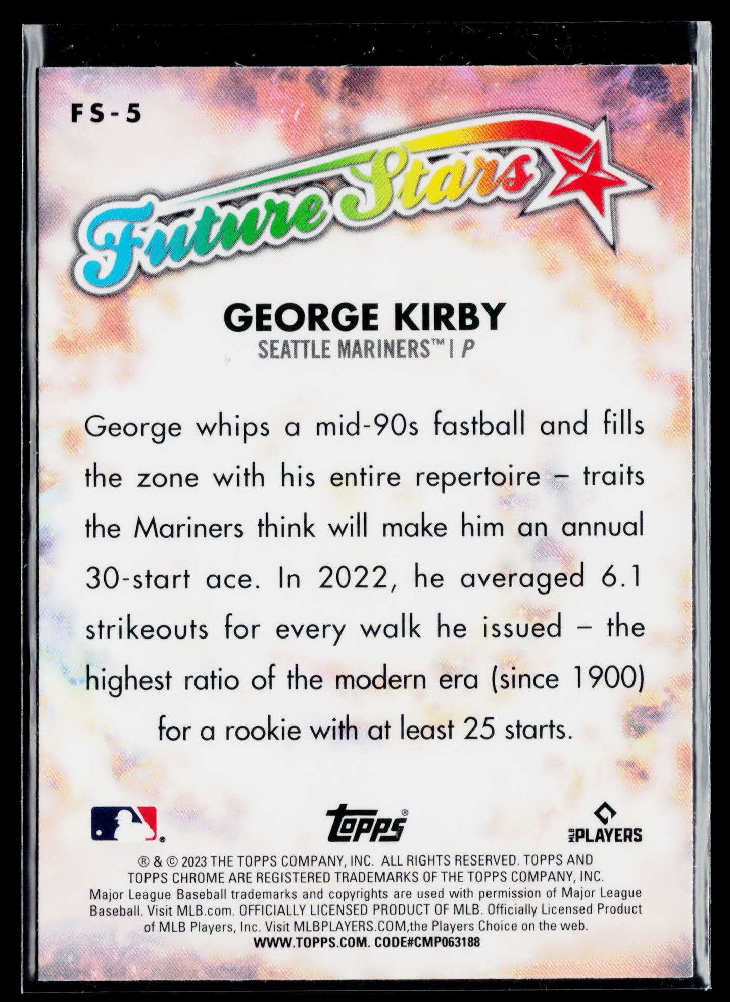 2023 Topps Chrome George Kirby Future Stars #FS-5