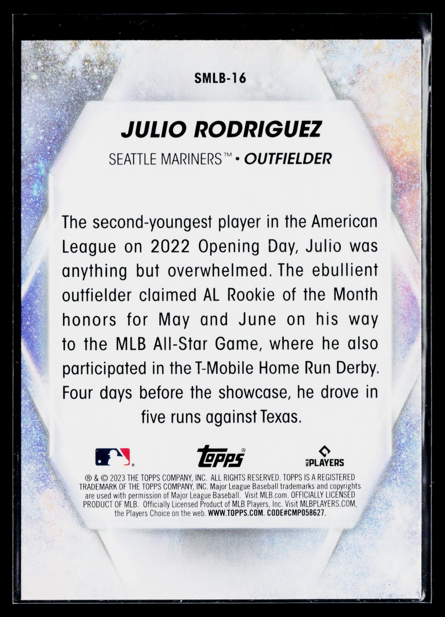 2023 Topps Julio Rodriguez Stars of MLB #SMLB-16