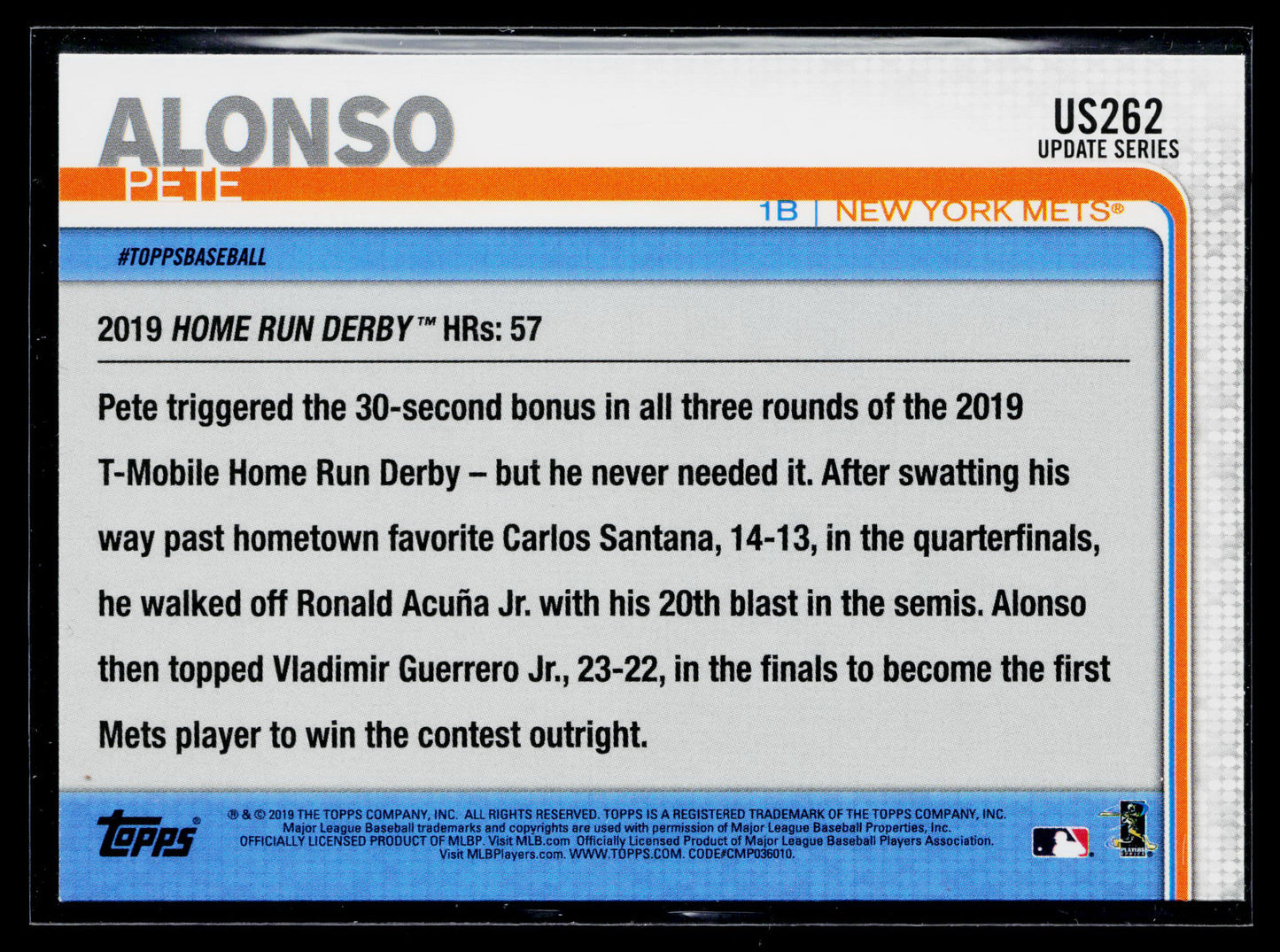 2019 Topps Update Pete Alonso #US262
