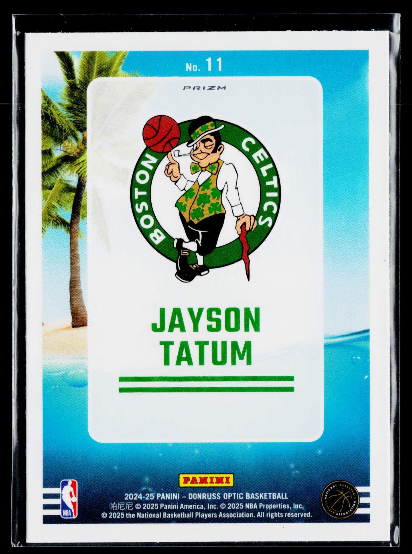 2024-25 Donruss Optic Jayson Tatum Splash! Purple #11