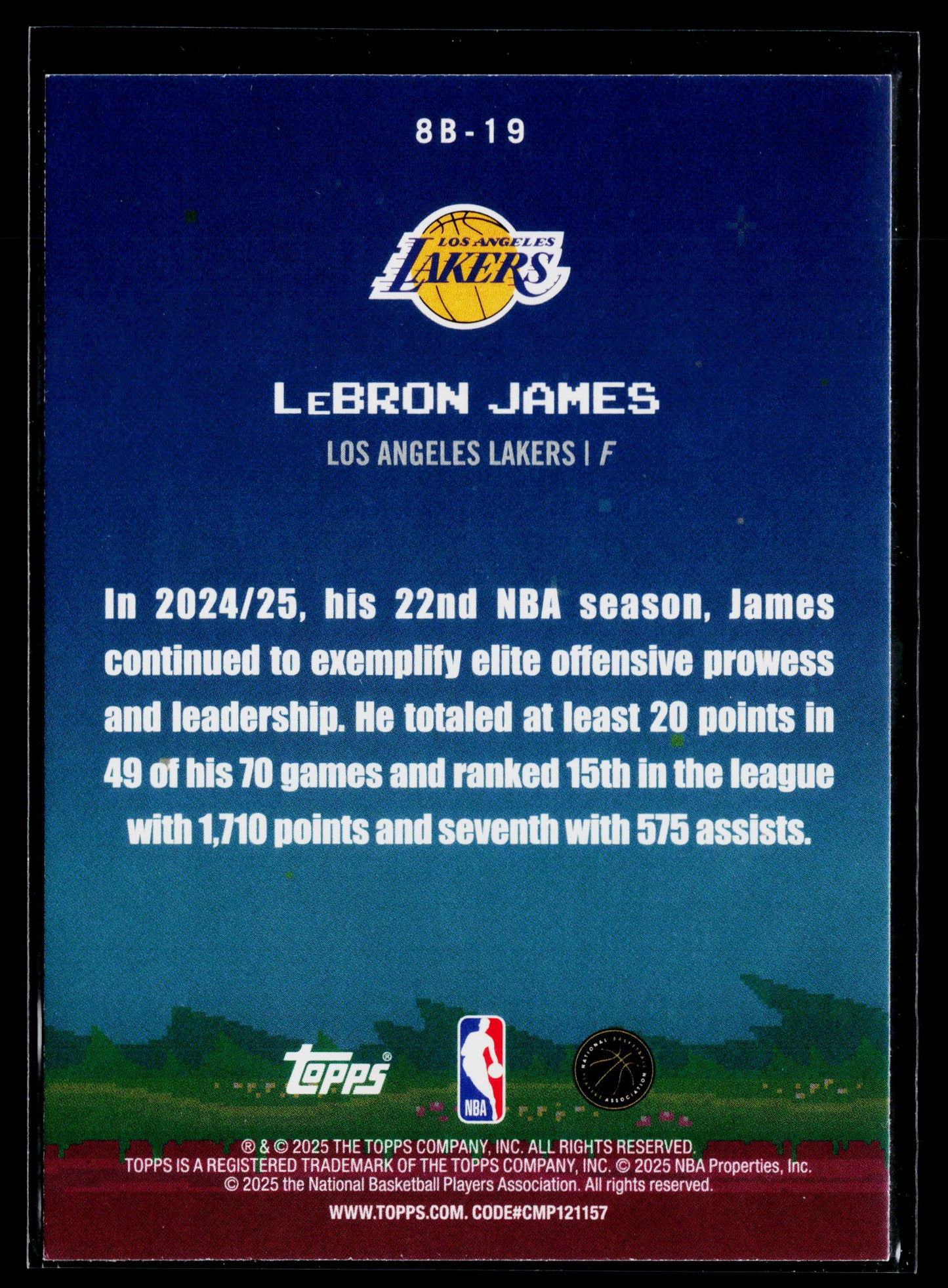 2025-26 Topps LeBron James 8-Bit Ballers #8B-19