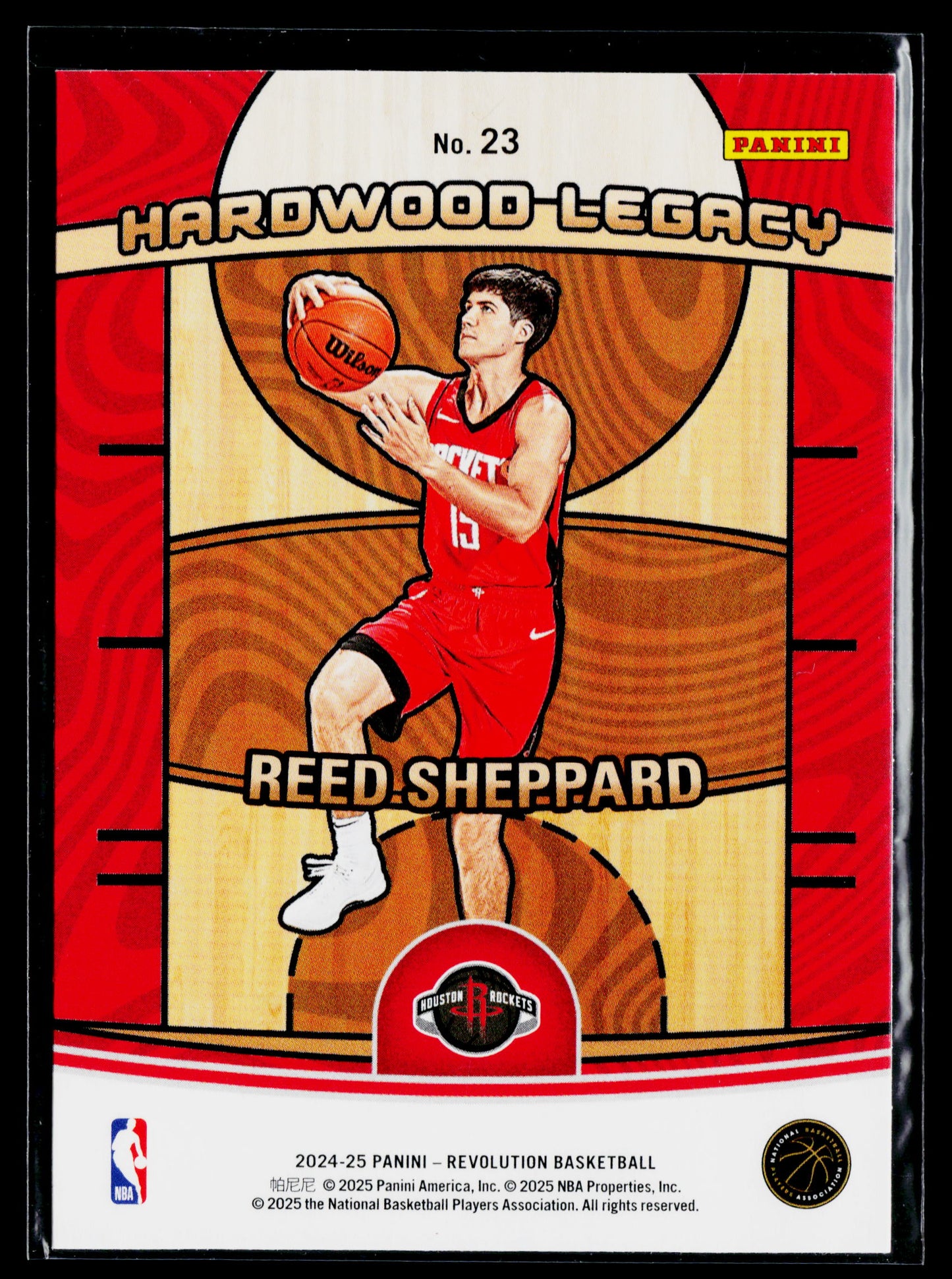 2024-25 Panini Revolution Reed Sheppard Hardwood Legacy #23