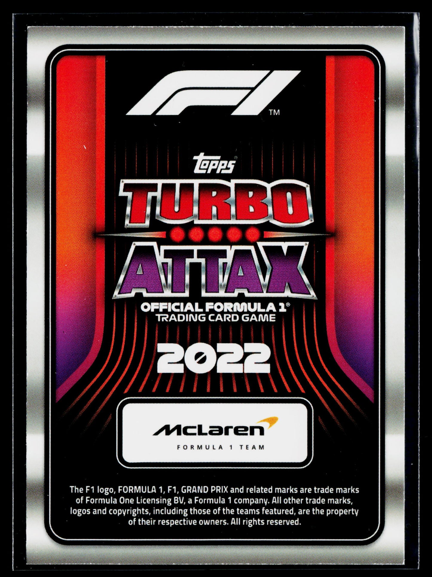 2022 Topps Turbo Attax F1 Lando Norris #333