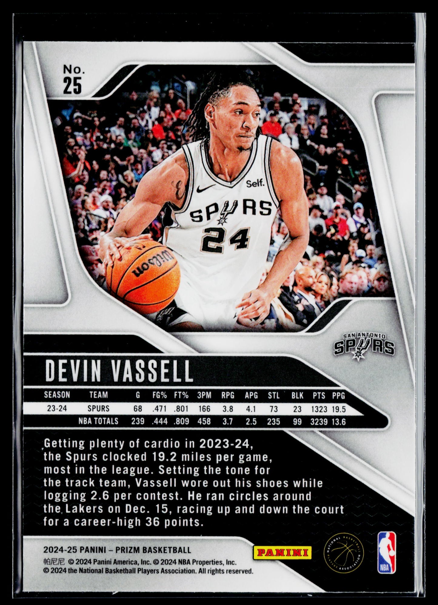 2024-25 Panini Prizm Devin Vassell #25