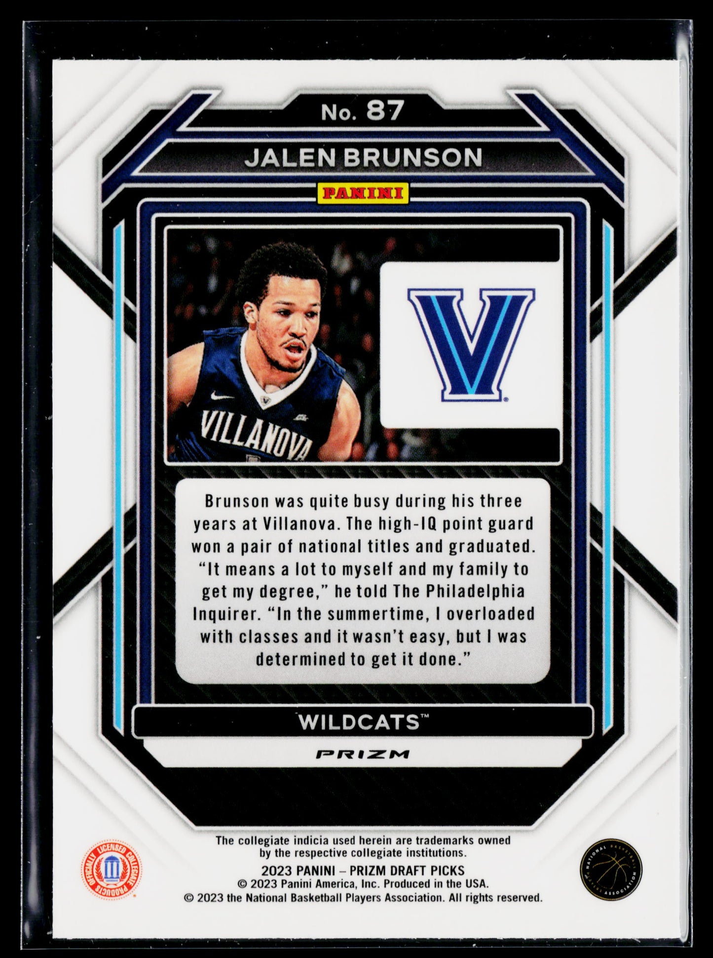 2023 Panini Prizm Draft Picks Jalen Brunson Hyper #87