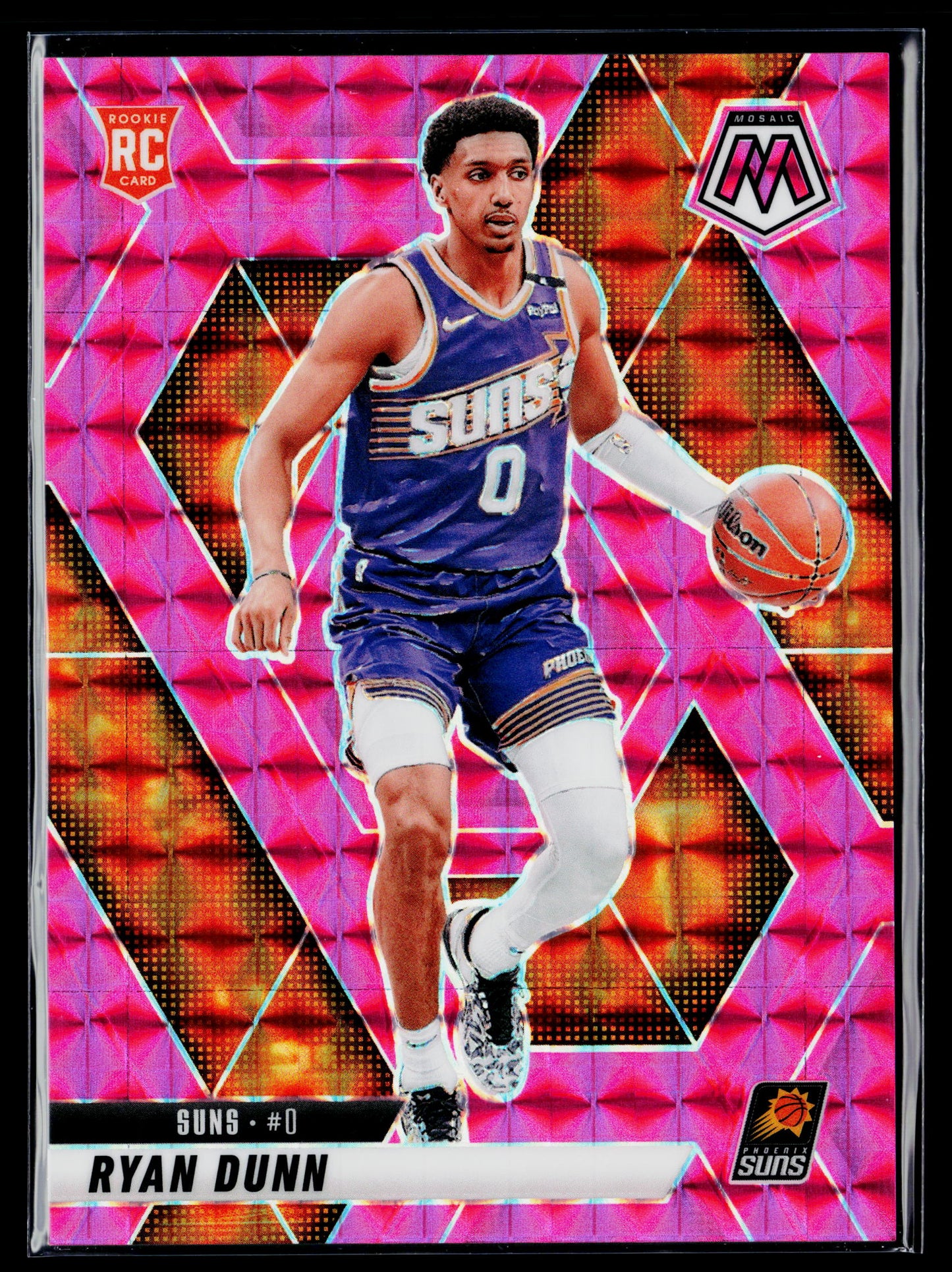 2024-25 Panini Mosaic Ryan Dunn Rookie Pink Mosaic #/175 #233