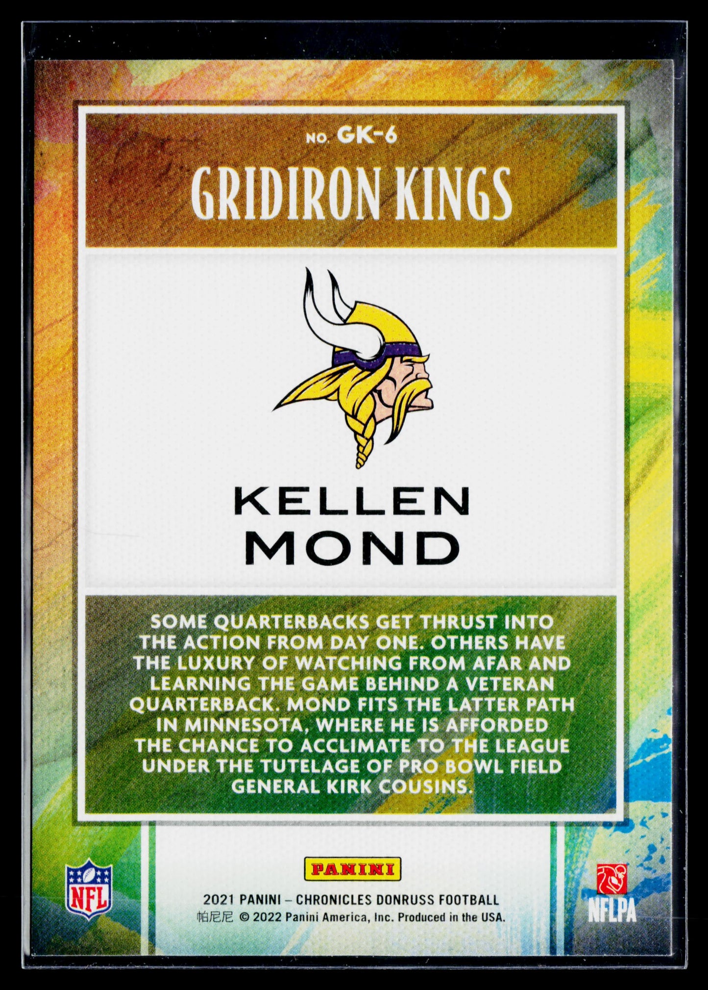 2021 Panini Chronicles Kellen Mond Gridiron Kings #GK-6
