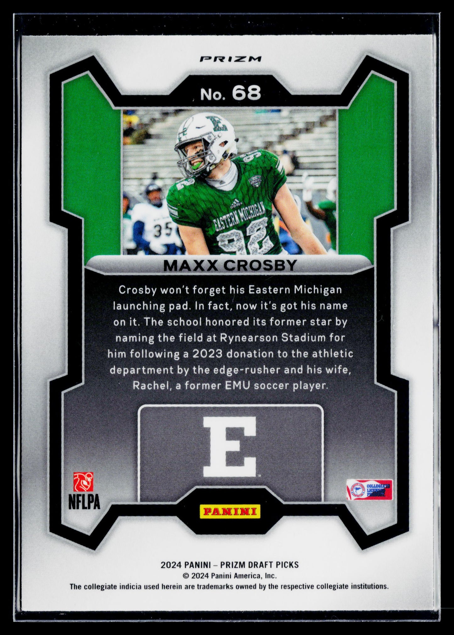 2024 Panini Prizm Draft Picks Maxx Crosby Silver #68