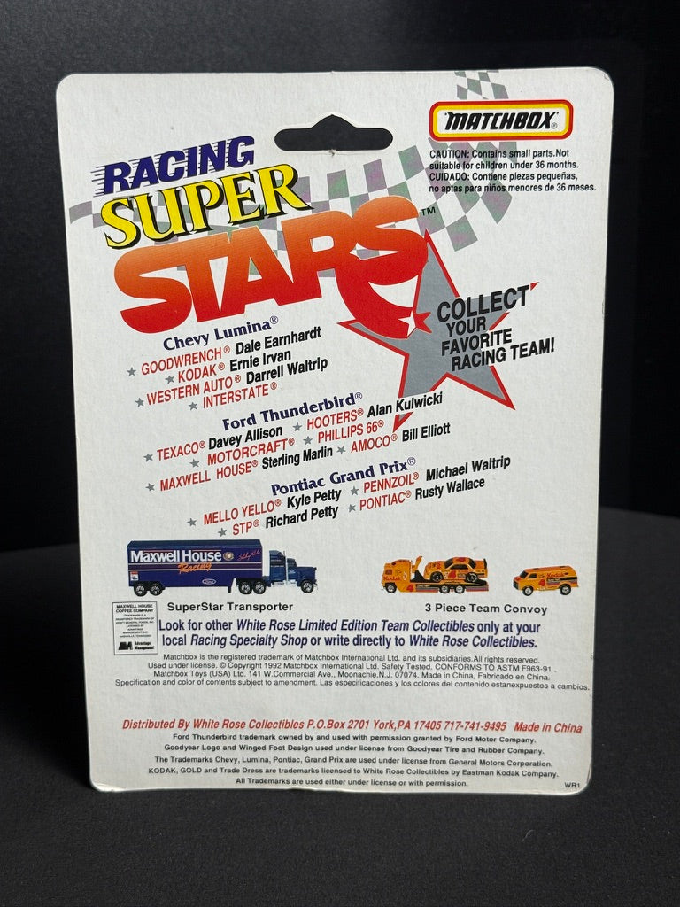 MATCHBOX RACING SUPER STARS JOE GIBBS INTERSTATE BATTERIES #18 GREEN NASCAR 1992