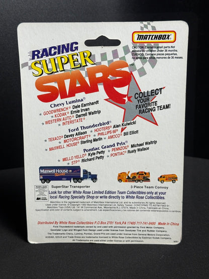 MATCHBOX RACING SUPER STARS JOE GIBBS INTERSTATE BATTERIES #18 GREEN NASCAR 1992