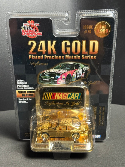 Jeff Burton #99 Exide 1999 Ford Taurus Racing Champions 24KT Gold 1/64