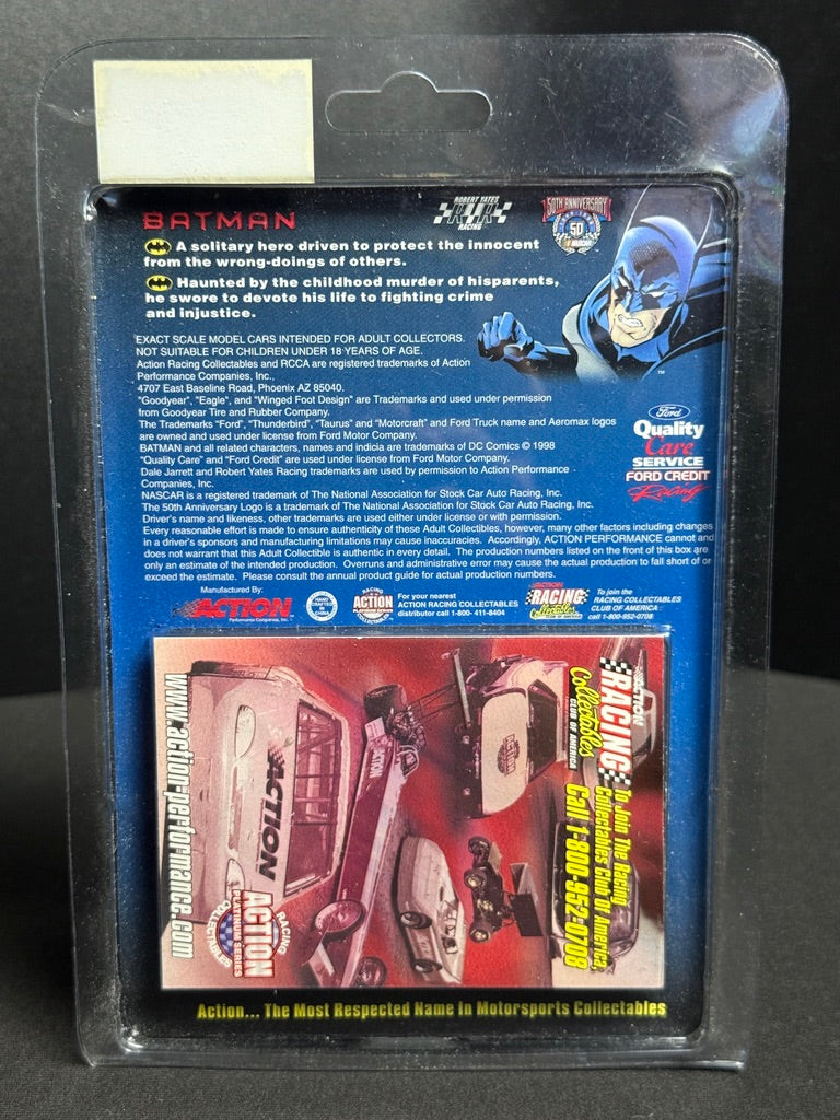 NIB Dale Jarrett Action 1:64 #88 Quality Care Batman 1998 Ford Taurus