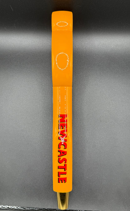 Yellow Newcastle Brown Ale 11 3/8" Wood Draft Beer Tap Handle