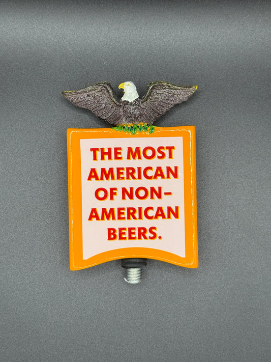 Rare Newcastle Brown Ale 4 1/2" Draft Beer Tap Handle Topper American Bald Eagle