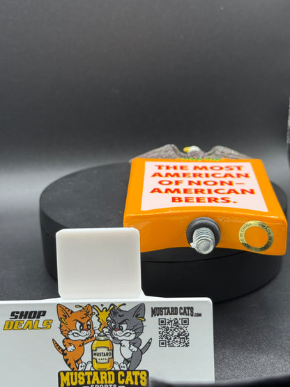 Rare Newcastle Brown Ale 4 1/2" Draft Beer Tap Handle Topper American Bald Eagle