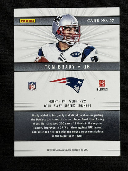 2012 Panini Elite Tom Brady #57
