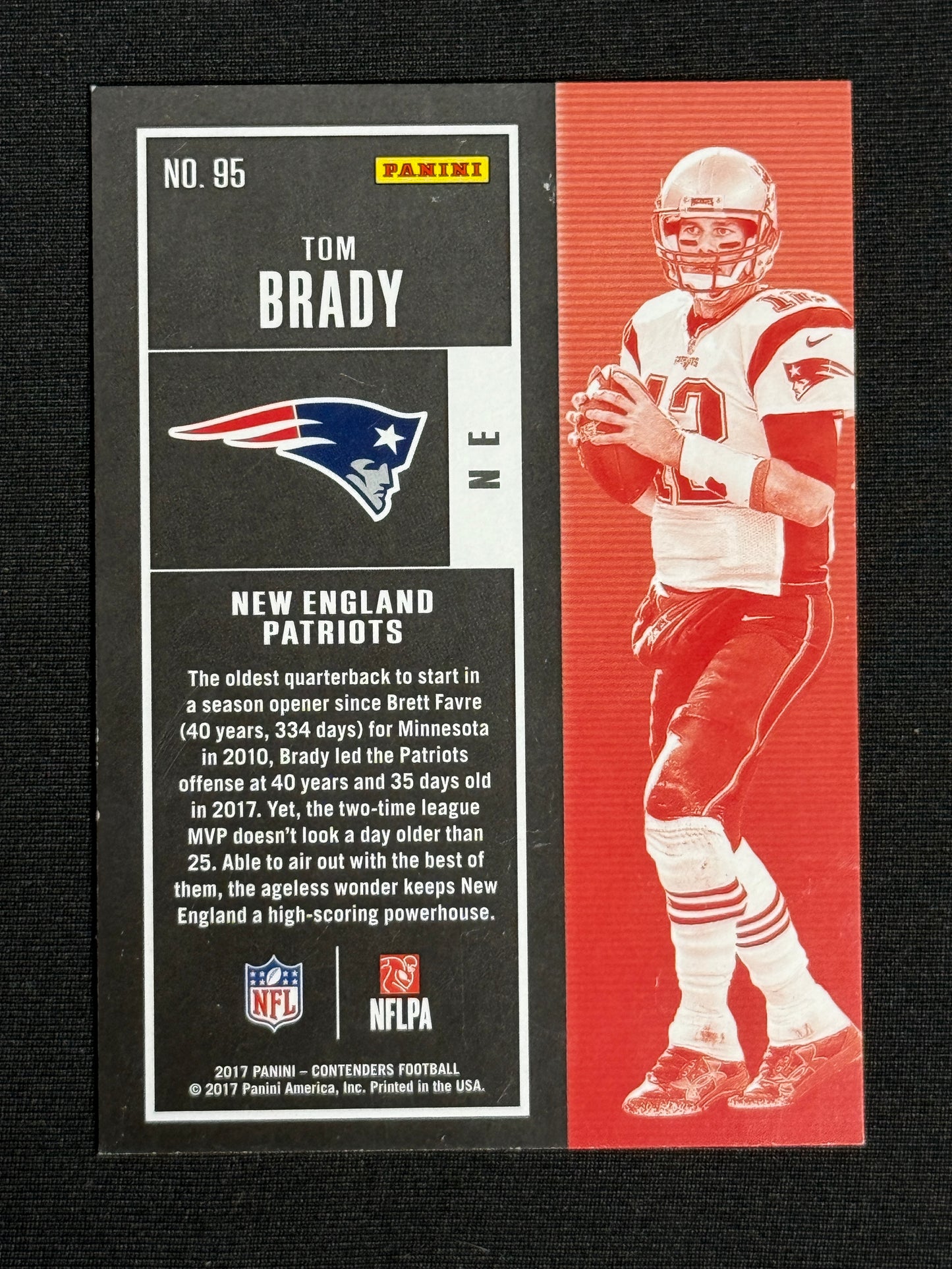 2017 Panini Contenders Tom Brady #95