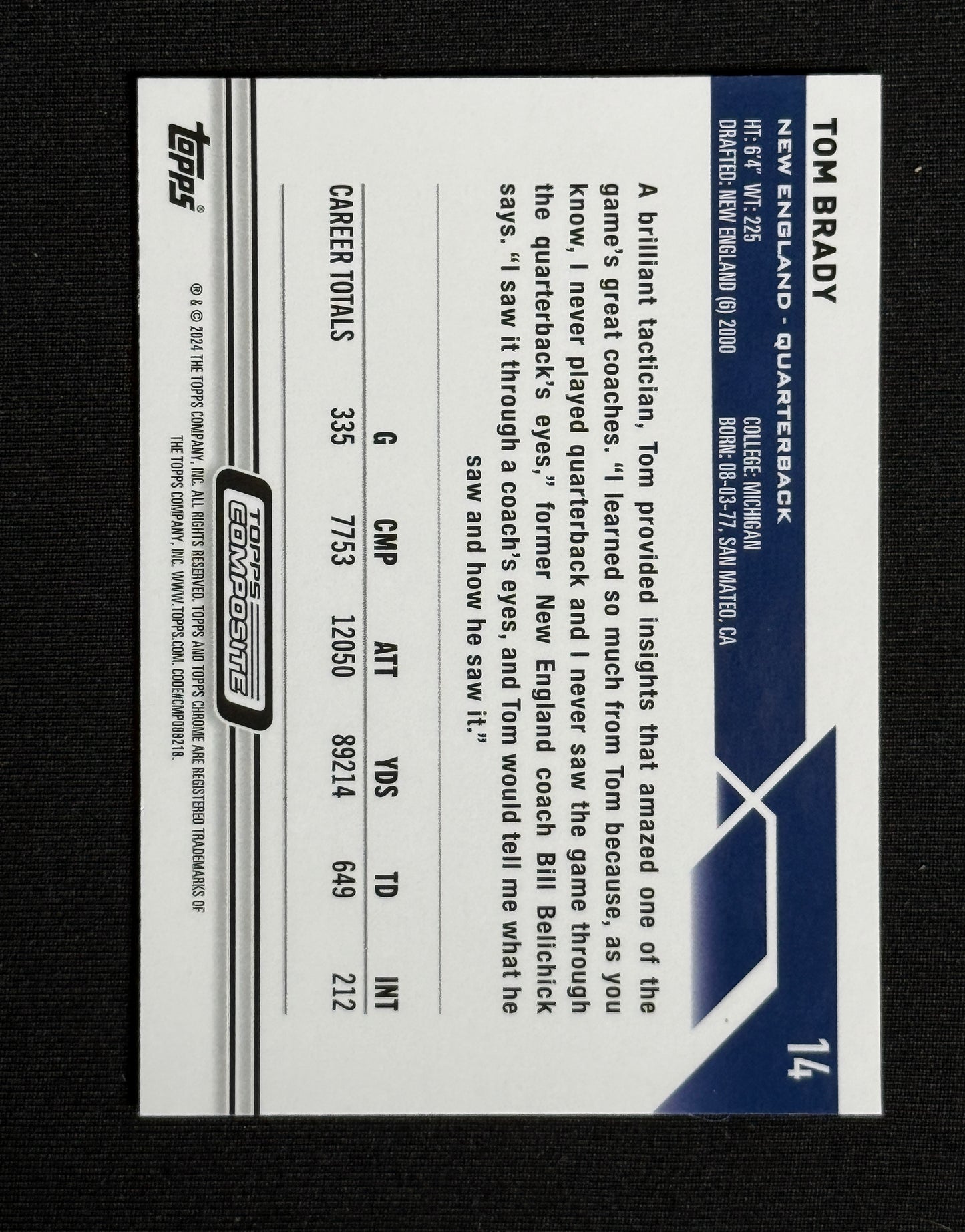 2023 Topps Composite Tom Brady #14