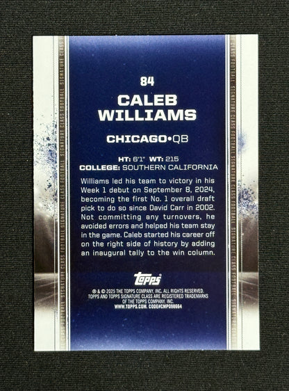 2024 Topps Signature Class Caleb Williams Rookie #84