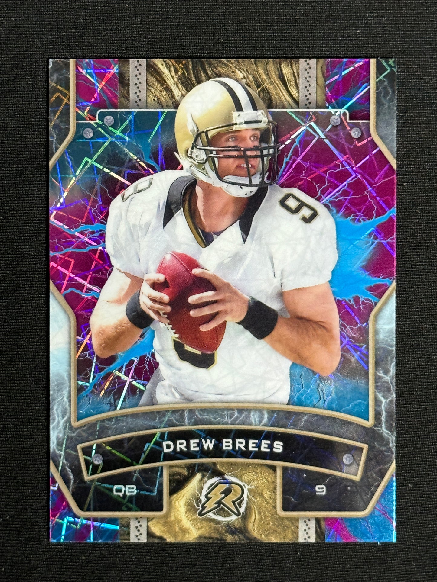 2024 Topps Resurgence Drew Brees Sky Blue & Pink Shock #69