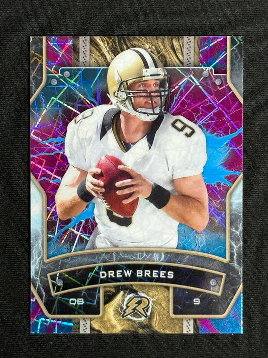 2024 Topps Resurgence Drew Brees Sky Blue & Pink Shock #69