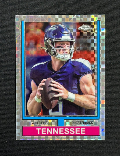 2024 Topps Chrome Will Levis 1974 Topps Football X-Fractor #74TF-24