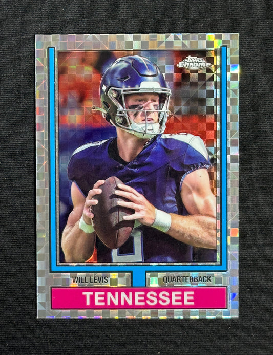 2024 Topps Chrome Will Levis 1974 Topps Football X-Fractor #74TF-24