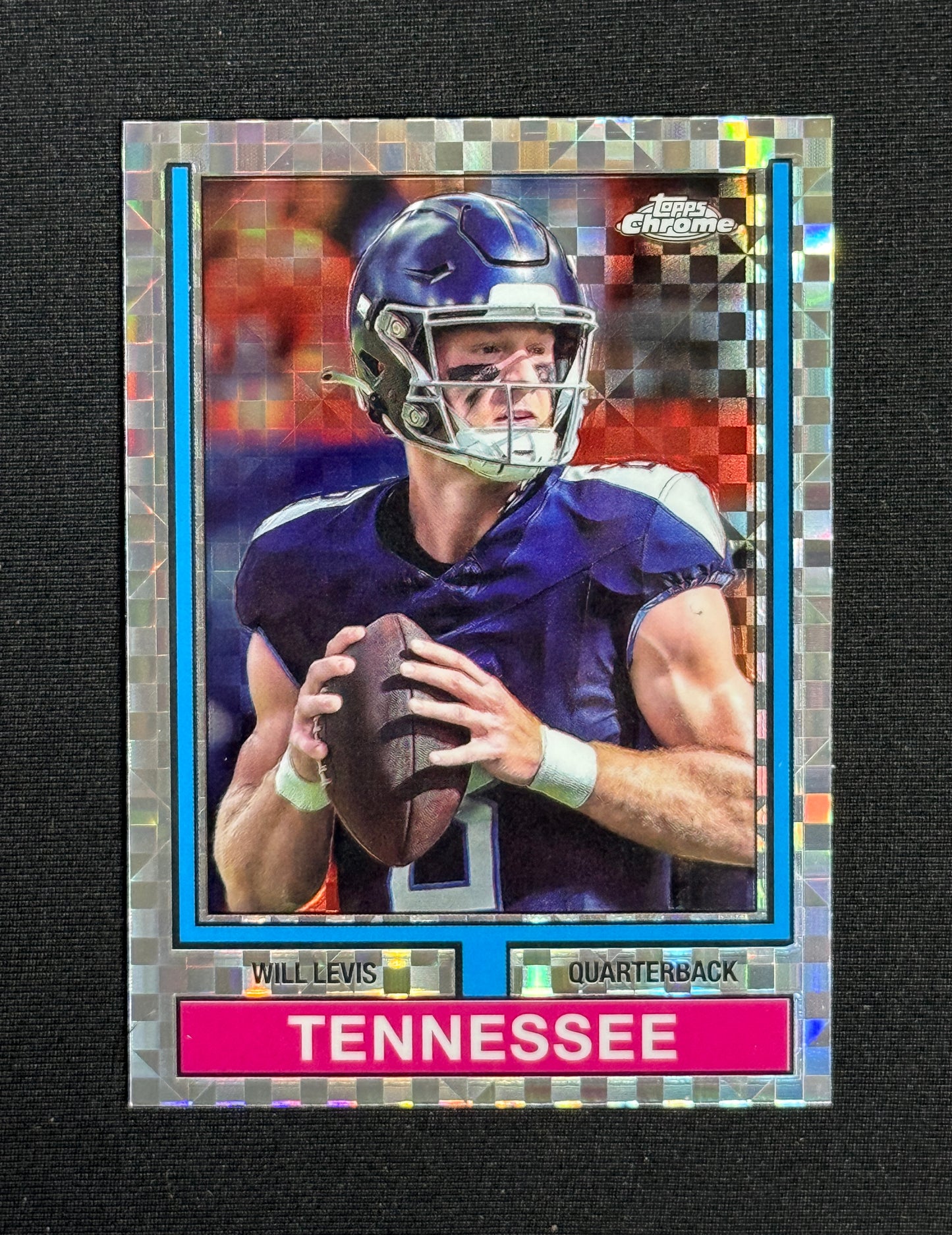 2024 Topps Chrome Will Levis 1974 Topps Football X-Fractor #74TF-24