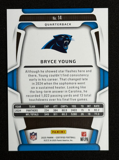 2025 Panini Certified Bryce Young Mirror /399 #14