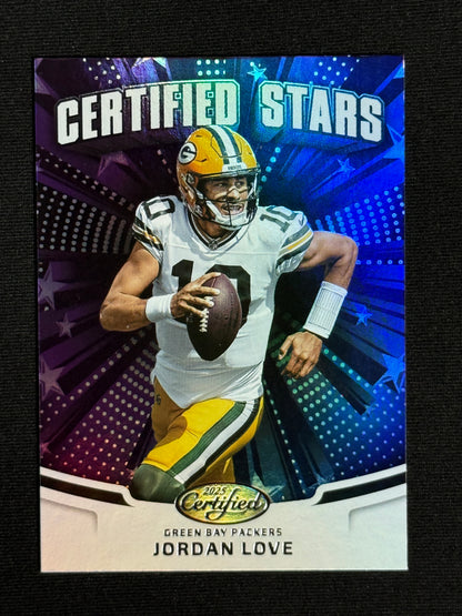 2025 Panini Certified Jordan Love Certified Stars #CST-JLE