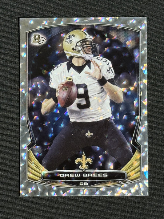 2014 Bowman Drew Brees Silver Ice Refractor #35