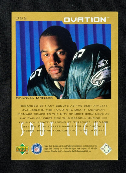 1999 Upper Deck Ovation Donovan McNabb Spotlight #OS2