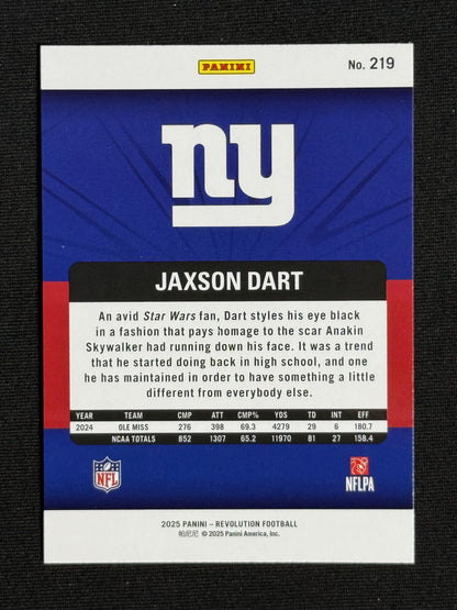 2025 Panini Revolution Jaxson Dart Rookie #219