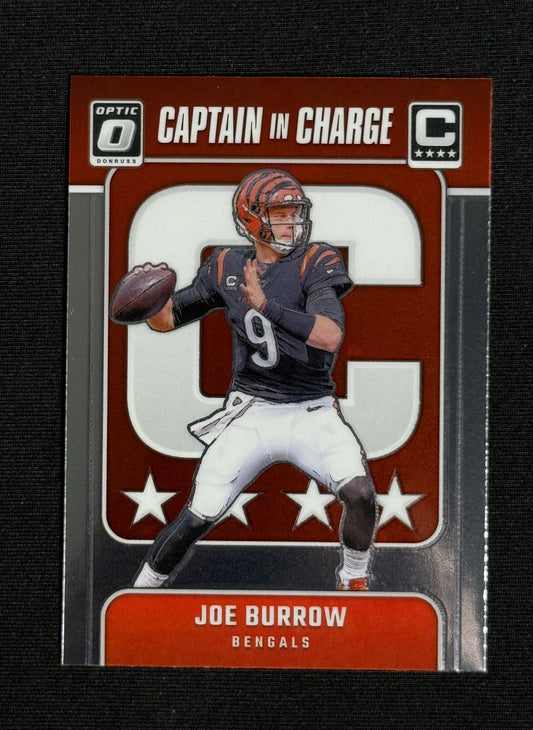 2024 Donruss Optic Joe Burrow Captain In Charge #4