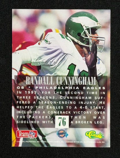 1994 Classic NFL Experience Randall Cunningham #76
