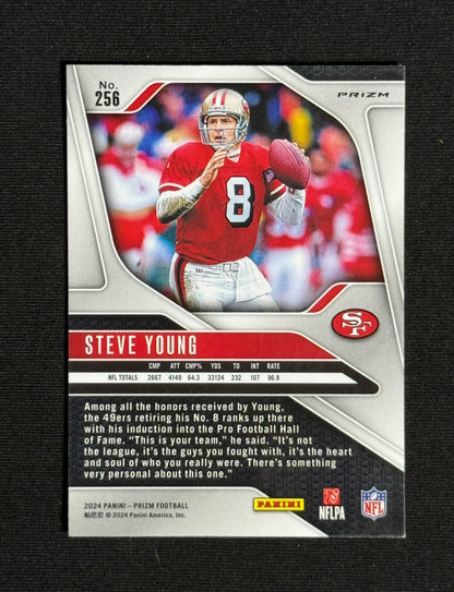 2024 Panini Prizm Steve Young Pink Wave #256