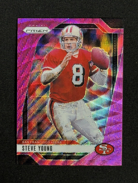 2024 Panini Prizm Steve Young Pink Wave #256