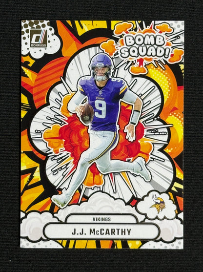 2025 Donruss J.J. McCarthy Bomb Squad #BS-JMY