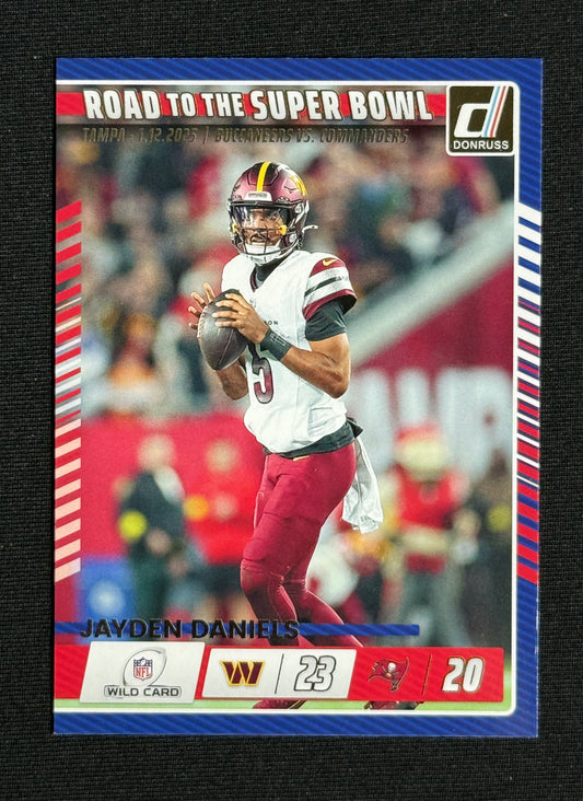 2025 Donruss Jayden Daniels Road to the Super Bowl Wild Card #5