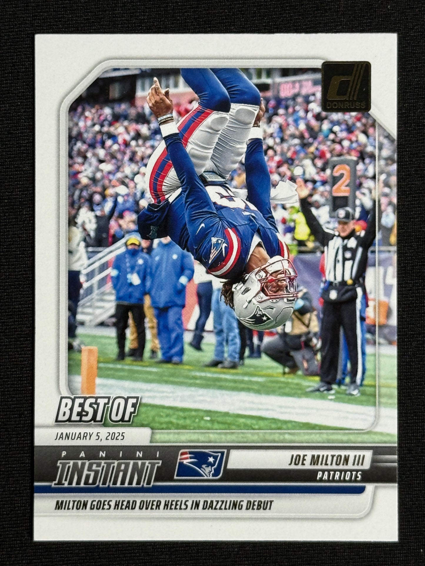 2025 Donruss Joe Milton III Best of Instant #INS-JMN