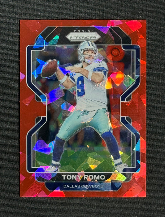 2021 Panini Prizm Tony Romo Red Ice #247
