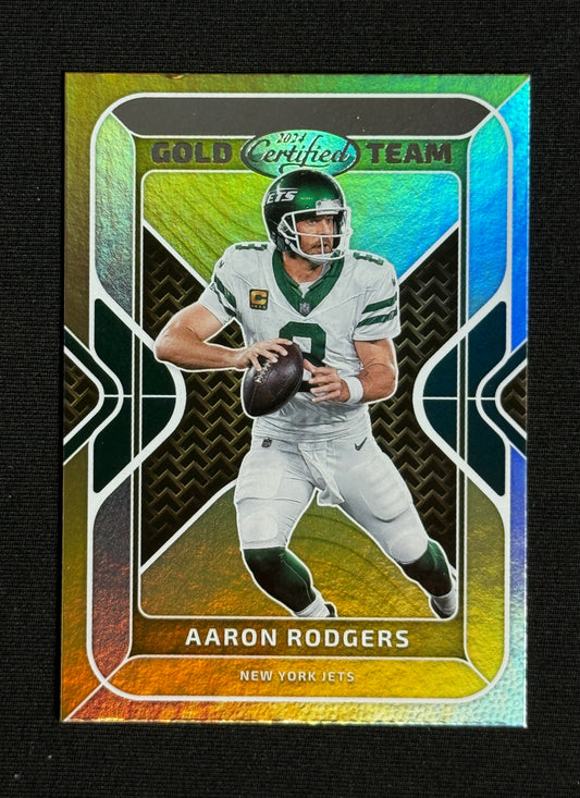 2024 Panini Certified Aaron Rodgers Gold Team #GT-ARS