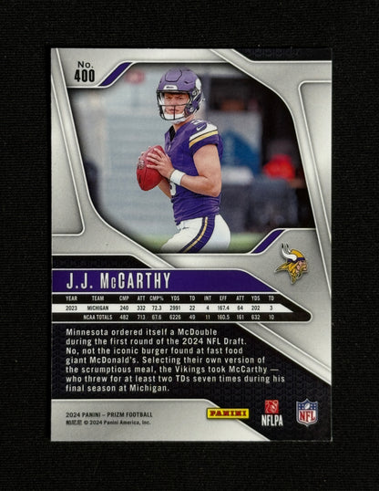 2024 Panini Prizm J.J. McCarthy Rookie #400